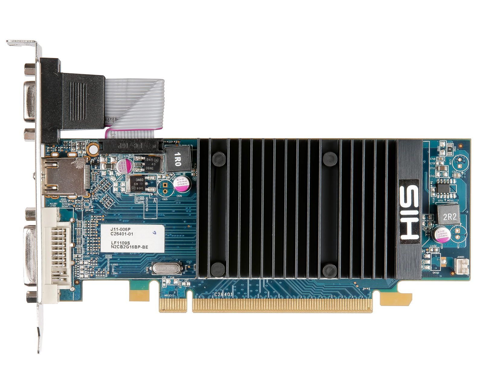 HIS 6450 Silence 1GB DDR3 PCI-E DVI/HDMI/VGA < HD 6400 Series 