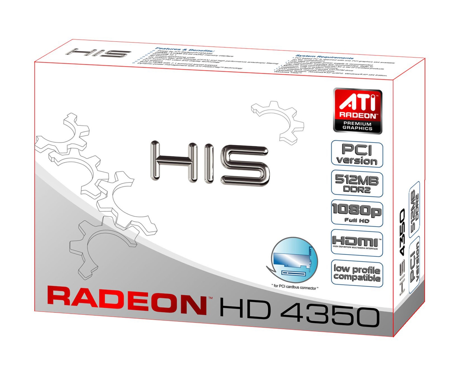 HIS HD 4350 Silence 512MB (64bit) DDR2 PCI < Legacy Products