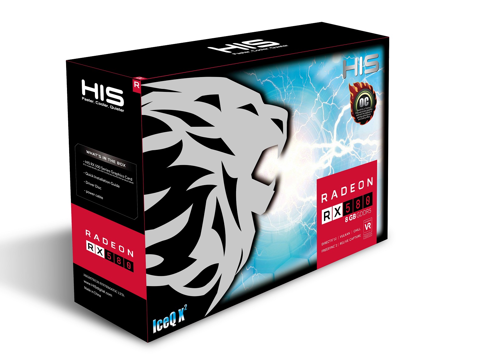 His Rx 580 Iceq X Oc 8gb Rx 580 Series Desktop Graphics Products His Graphic Cards