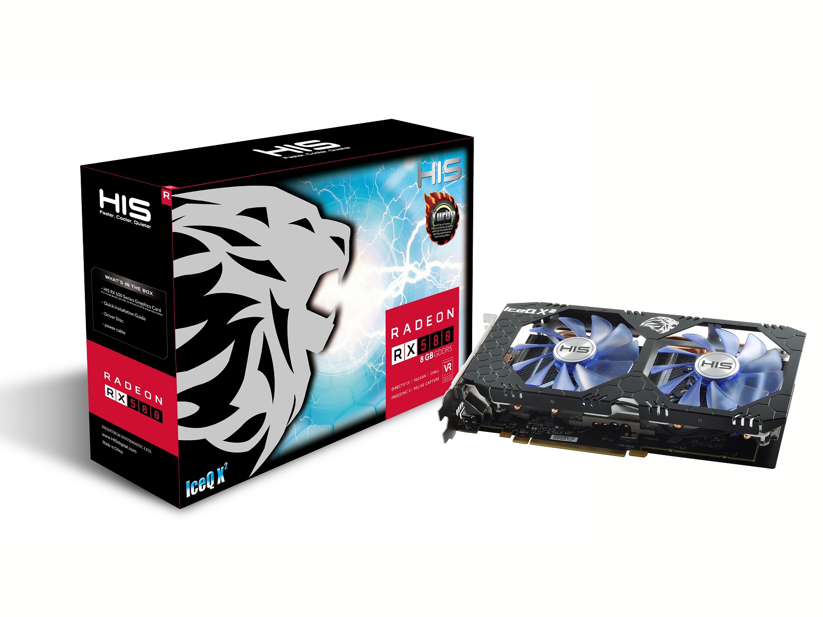 HIS RX 580 IceQ X² Turbo 8GB < RX 580 Series < デスクトップ 